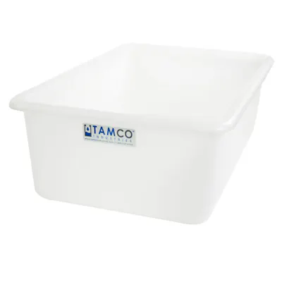 24" L x 16" W x 8" Hgt. Natural Polyethylene Tamco® Tote Pan