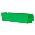 Green Akro-Mils® Shelf Bin - 17-7/8" L x 4-1/8" W x 4" Hgt.