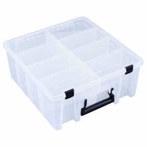 Flex-A-Top FT9 Vertical Small Hinged Lid Plastic Boxes