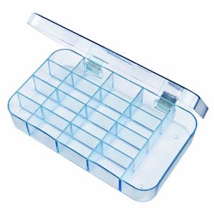 Mighty-Tuff™ Box with 17 Compartments - 7" L x 4" W x 1-1/16" Hgt.