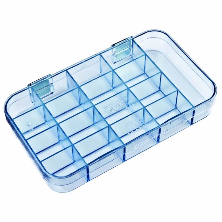 Mighty-Tuff™ Box with 17 Compartments - 7" L x 4" W x 1-1/16" Hgt.