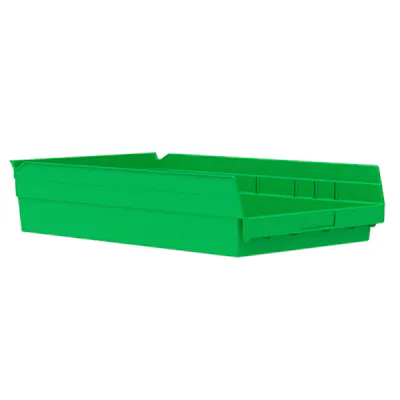 Green Akro-Mils® Shelf Bin - 17-7/8" L x 11-1/8" W x 4" Hgt.
