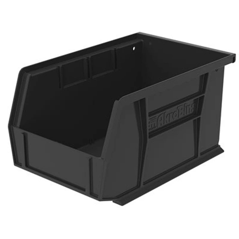 9-1/4" L x 6" W x 5" Hgt. OD Black Storage Bin