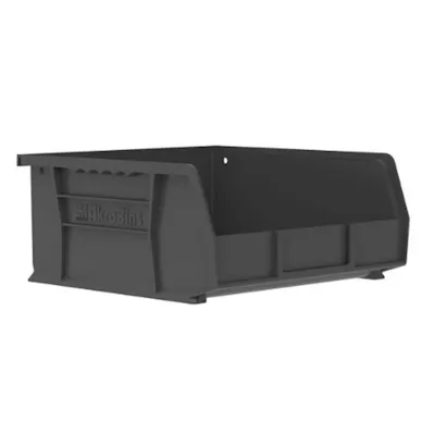 10-7/8" L x 11" W x 5" Hgt. OD Black Storage Bin