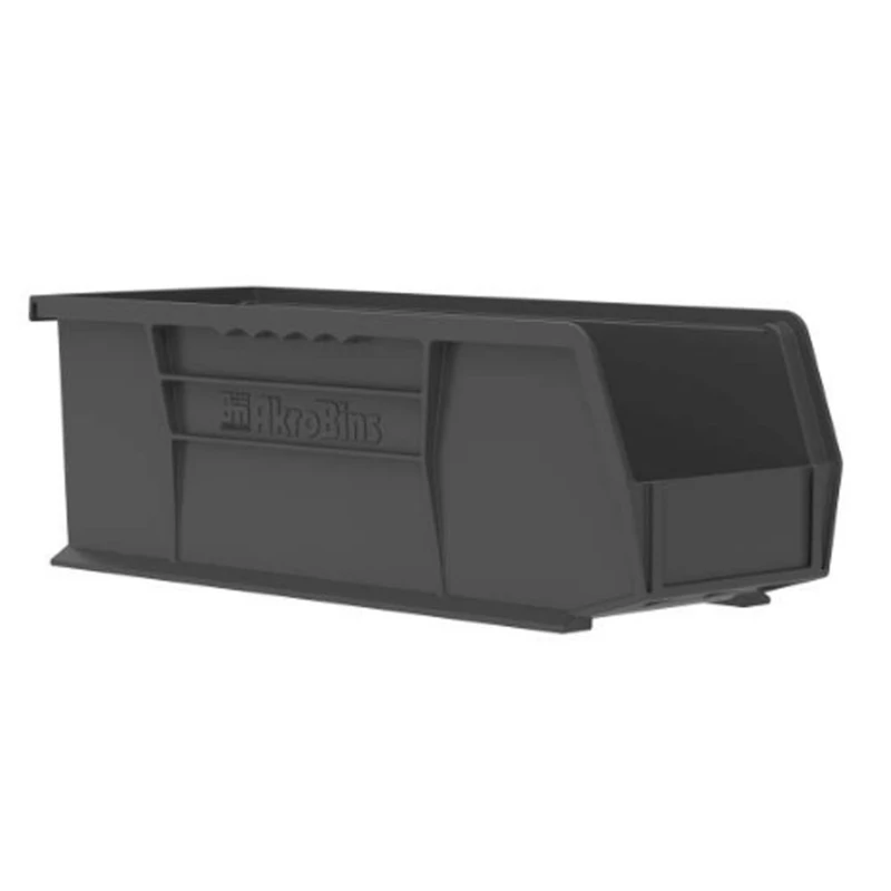 14-3/4" L x 5-1/2" W x 5" Hgt. OD Black Storage Bin