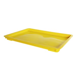 24" L x 16" W x 1-1/2" Hgt. Yellow Dough Tray Lid