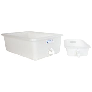 Breker Plastic Tub, Waste Tray, Plastic Bowl, 60 x 60 cm, 36 L, Pack of 10,  All-Purpose Tray, Plant Tray