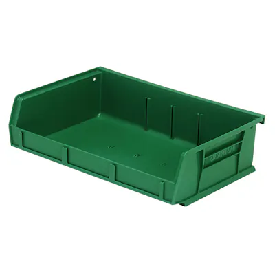 Green Quantum® Ultra Series Stack & Hang Bin - 7-3/8" L x 11" W x 3" Hgt.
