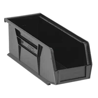 Black Quantum® Ultra Series Stack & Hang Bin - 10-7/8" L x 4-1/8" W x 4" Hgt.