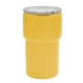 14 Gallon Yellow Open Head Poly Drum with Metal Lever-Lock Ring
