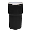 14 Gallon Black Open Head Poly Drum with Plastic Lever-Lock Ring