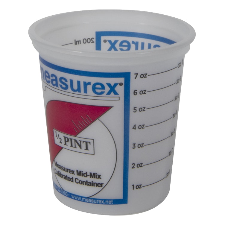 1/2 Pint (8 oz.) Polypropylene Measurex® Container (Lid Sold