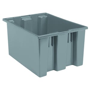 23-1/2" L x 19-1/2" W x 13" Hgt. Gray Akro-Mils® Nest & Stack Container