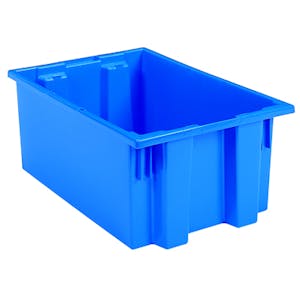 19-1/2" L x 15-1/2" W x 10" Hgt. Blue Akro-Mils® Nest & Stack Container