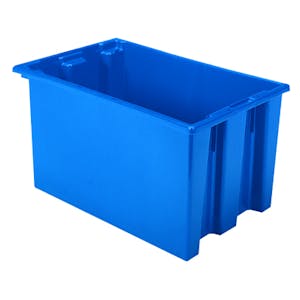23-1/2" L x 15-1/2" W x 12" Hgt. Blue Akro-Mils® Nest & Stack Container