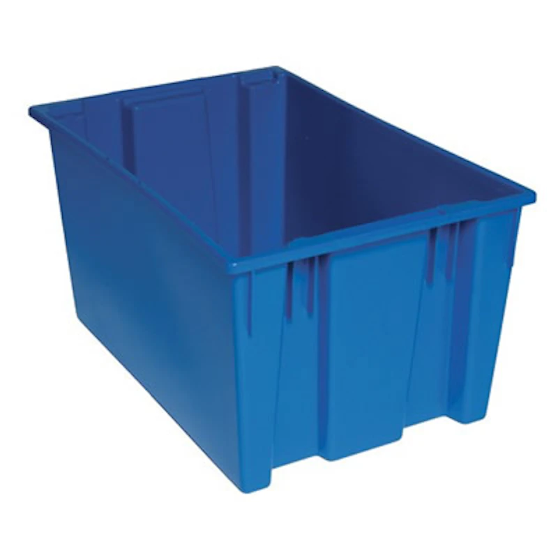 29-1/2" L x 19-1/2" W x 15" Hgt. Blue Quantum® Stack & Nest Tote