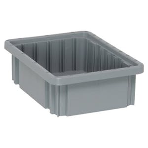 Gray Dividable Grid Container - 10-7/8" L x 8-1/4" W x 3-1/2" Hgt.