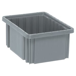 Gray Dividable Grid Container - 10-7/8" L x 8-1/4" W x 5" Hgt.