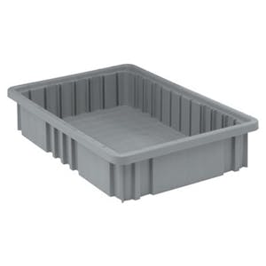 Gray Dividable Grid Container - 16-1/2" L x 10-7/8" W x 3-1/2" Hgt.