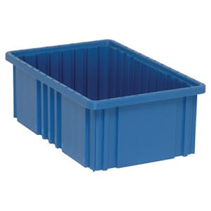 Blue Dividable Grid Container - 16-1/2" L x 10-7/8" W x 6" Hgt.