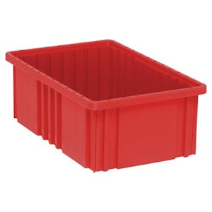 Red Dividable Grid Container - 16-1/2" L x 10-7/8" W x 6" Hgt.
