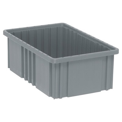 Gray Dividable Grid Container - 16-1/2" L x 10-7/8" W x 6" Hgt.
