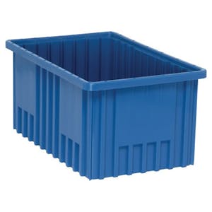 Blue Dividable Grid Container - 16-1/2" L x 10-7/8" W x 8" Hgt.