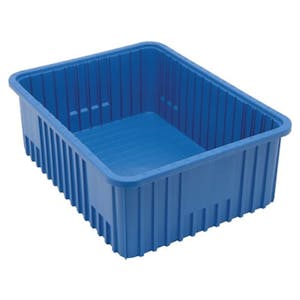 Blue Dividable Grid Container - 22-1/2" L x 17-1/2" W x 8" Hgt.