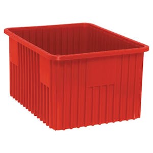 Red Dividable Grid Container - 22-1/2" L x 17-1/2" W x 12" Hgt.