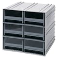 Interlocking Storage Cabinet with 6 IDR 204 Drawers
