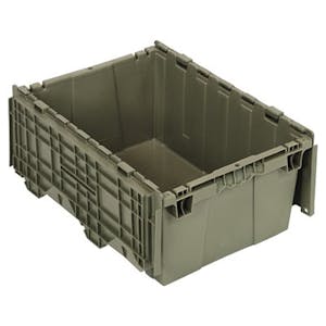 21-3/4" L x 14-7/8" W x 9-5/8" Hgt. Heavy-Duty Attached Top Container