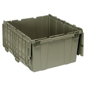 23-7/8" L x 19-3/8" W x 12-1/2" Hgt. Heavy-Duty Attached Top Container