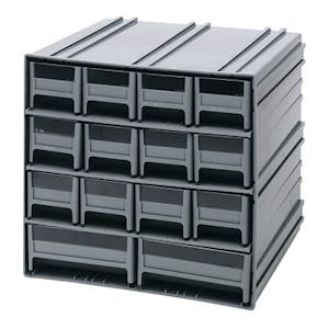 Interlocking Storage Cabinet with 12 IDR 201 & 2 IDR 203 Drawers