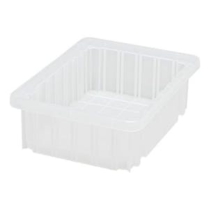 Clear Dividable Grid Container - 10-7/8" L x 8-1/4" W x 3-1/2" Hgt.