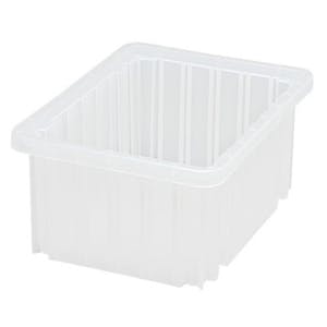 Clear Dividable Grid Container - 10-7/8" L x 8-1/4" W x 5" Hgt.