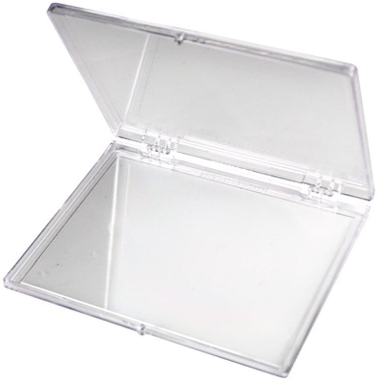 1/4 x 10.5 Transparent Empty NAB Plastic Reel w/Hinged box