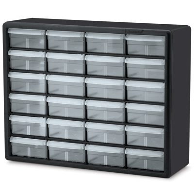 24 Drawer Black Plastic Storage Cabinet 20