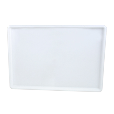 White High Impact Styrene Ribbed Bottom Tray - 13