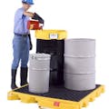 UltraTech 4-Drum Spill Containment Deck with Bladder