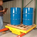 UltraTech Ultra-Rack Spill Containment Sump® with Drain & Ball Valve Assembly