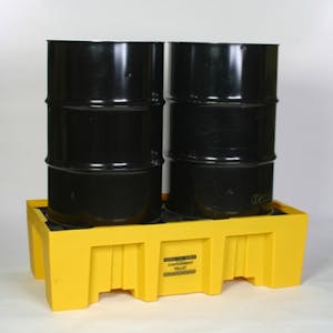 66 Gallon 2-Drum Pallet - 51.5" x 26.25" x 13.75"