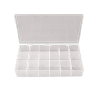 Flex-A-Top® FT4-BAS Vertical Small Hinged-Lid Plastic Box