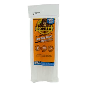 8" Mini Gorilla Hot Glue Sticks- Bag of 25