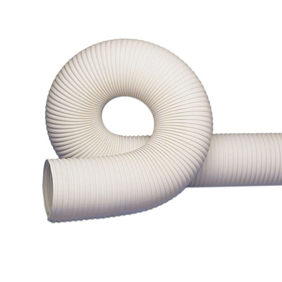 2-1/2" RFH White Thermoplastic Rubber Reinforced Hose with Wire Helix