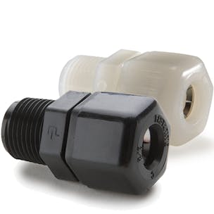 Parker Male Connector Tube to Male NPTF Compression Fitting