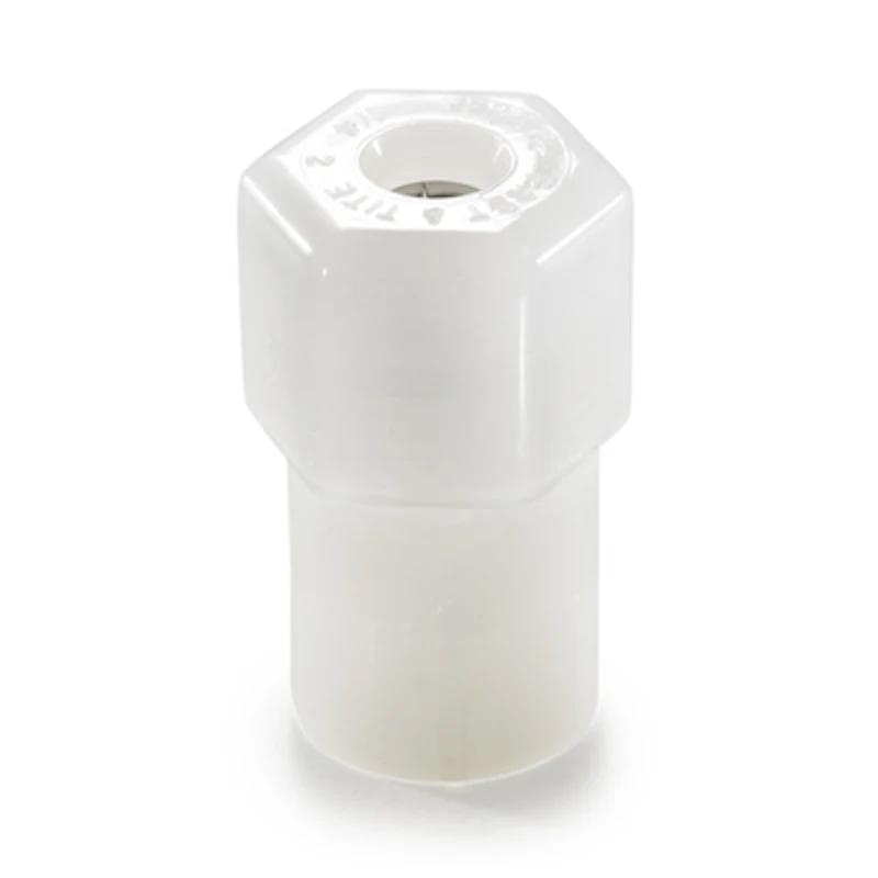 1/2" Nom. Tube OD x 1/2" Female NPTF White Nylon Female Connector