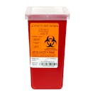 1 Quart Red Stackable Sharps Container