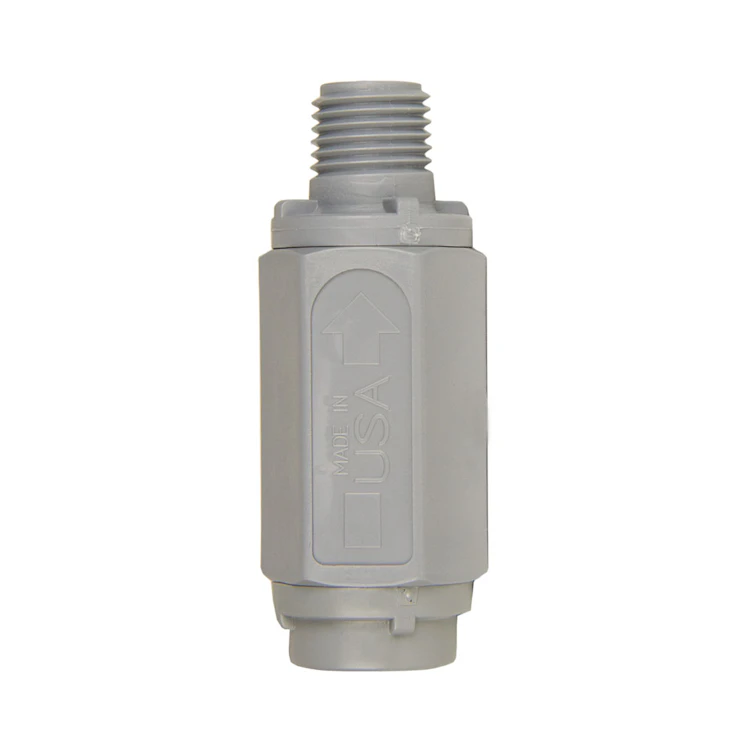 SMC 694 Series PVC Check Valve - 1/4" FNPT X 1/4" FNPT, NSF, Buna Seal