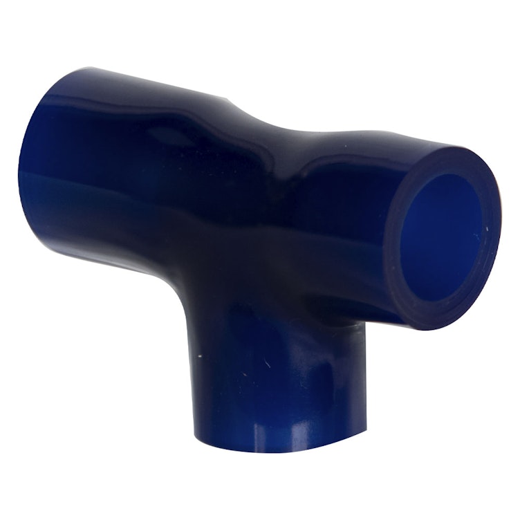 1/2" ID Blue Excelon F-1000 PVC Flexible Tee
