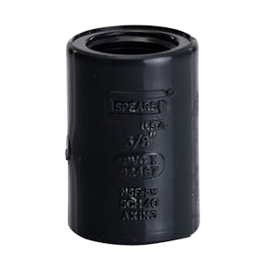 3/8" Schedule 80 Gray PVC Threaded Female Coupling